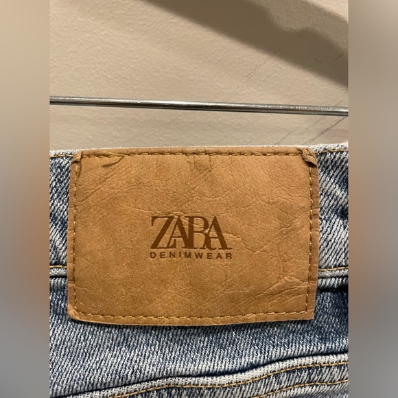 Zara Men Denim Ripped Cut Off Jean Denim Shorts - Picture 6 of 7